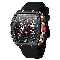 Mf Mini Focus Watch For Men Wristwatch Fashion Hollow Big Dial Luminous Waterproof Sport Analog Quartz Business Chronograph Mens