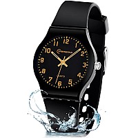 Edillas Kids Analog Watch For Girls Boys Waterproof Learning Time Wrist Watch Easy To Read Time Wrist Watches For Children