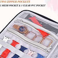 Zfzgfrcs Watch Band Storage Case Watch Band Organizer Bag Watch Band Case And Storage Holder Watch Bands Holder Carrying Case Co