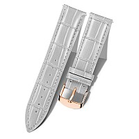 Binlun Leather Watch Band Genuine Calfskin Replacement Watch Strap Quick Release Crocodile Pattern 10 Colors 13 Sizes For Men Wo