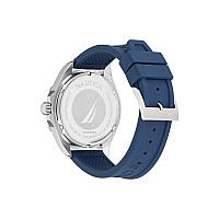 Nautica Mens Napcws304 Clearwater Beach Blue Silicone Strap Watch