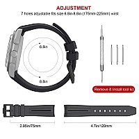 Bonace Strap For Omega X Swatch Moonswatch Watch 20Mmsoft Rubber Omega X Swatch Moonswatch Speedmaster Replacement Strapcurved