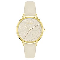 Nine West Womens Floral Dial Strap Watch Nw2920