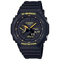 Gshock Caution Yellow Series Analogdigital Connected Solar Black Resin Strap Watch Gab2100Cy1A