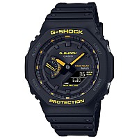 Gshock Caution Yellow Series Analogdigital Connected Solar Black Resin Strap Watch Gab2100Cy1A