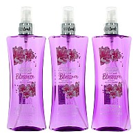 Japanese Cherry Blossom by Body Fantasies, 3 Pack 8 oz Fragrance Body Spray for Women