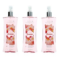 Sweet Sunrise Fantasy by Body Fantasies, 3 Pack 8 oz Fragrance Body Spray for Women