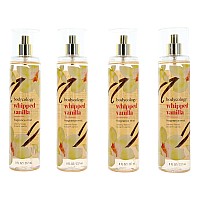 Whipped Vanilla by Bodycology, 4 Pack of 8 oz Fragrance Mist for Women