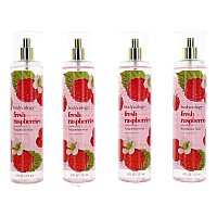 Fresh Raspberries by Bodycology, 4 Pack 8 oz Fragrance Mist for Women