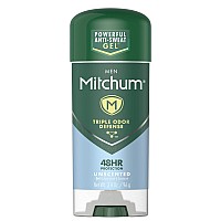 Mitchum Advanced control Unscented gel, Anti-Perspirant & Deodarant 34 oz