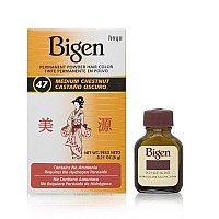 Bigen Permanent Powder Hair Color 47 Medium Chestnut 021 Ounce 1