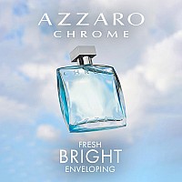 Azzaro Chrome Men's Aquatic Citrus, Woody, Musky Eau de Toilette