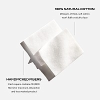 Shiseido Facial Cotton Pads - Includes 165 Squares - for Softener Application & Makeup Removal - 100% Natural, Super Soft