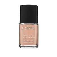 gabriel cosmetics, Moisturizing Liquid Foundation, Natural, Paraben Free, Vegan, gluten-free, cruelty-free, Non gMO, Infused with Vitamins A & E, Full coverage, (Soft Beige)