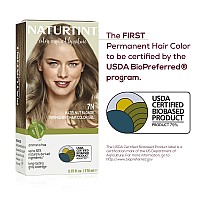 Naturtint Permanent Hair Color 7N Hazelnut Blonde Pack Of 1 Ammonia Free Vegan Cruelty Free Up To 100 Gray Coverage Long