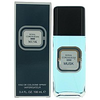 Royal Copenhagen MUSK by Royal Copenhagen, 3.3 oz Cologne Spray for Men