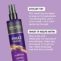 John Frieda Anti Frizz, Frizz Ease Daily Nourishment Leave-In Conditioner, Anti Frizz Conditioner and Heat Protectant for Frizz-prone Hair, 8 oz, with Vitamin A, C, and E