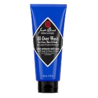 Jack Black All-Over Wash for Face, Hair & Body - 10 Fl Oz (Pack of 1) Men's Body Wash Pump, 3 in 1 Body Wash and Shampoo, Face Cleanser for Men, Gifts for Men.