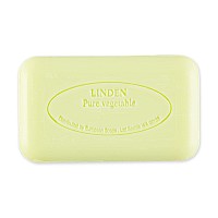 Pre de Provence Artisanal Soap Bar, Natural French Skincare, Enriched with Organic Shea Butter, Quad Milled for Rich, Smooth & Moisturizing Lather, Linden, 5.3 Ounce