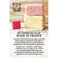 Pre de Provence Artisanal French Moisturizing Soap Bar, Shea Butter Enriched, Quad Milled for Long Lasting Rich Smooth Lather, 53 Ounce, Verbena