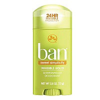 Ban Shower Fresh 24Hour Invisible Antiperspirant Solid Deodorant For Women And Men Underarm Wetness Protection With Odorfig