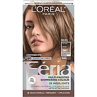 Loreal Paris Feria Multifaceted Shimmering Permanent Hair Color B61 Downtown Brown Hilift Cool Brown Pack Of 1 Hair Dye