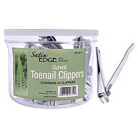 Satin Edge Toenail Clippers - Compact 24 Size Container