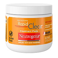 Neutrogena Rapid Clear Maximum Strength Acne Face Pads For Acne Prone Skin Salicylic Acid Treatment To Help Fight Breakouts O