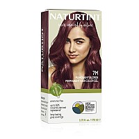 Naturtint Permanent Hair Color 7M Mahogany Blonde Pack Of 1 Ammonia Free Vegan Cruelty Free Up To 100 Gray Coverage Long