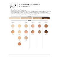 Glo Skin Beauty Satin Cream Foundation Makeup For Face Golden Full Coverage Semi Matte Finish Conceal Blemishes Even Skin