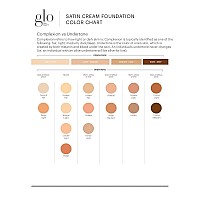 Glo Skin Beauty Satin Cream Foundation In Golden Fair Liquid Mineral Makeup 15 Shades Full Coverage Semi Matte Finish