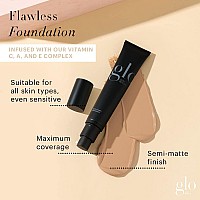 Glo Skin Beauty Satin Cream Foundation Makeup For Face Honey Full Coverage Semi Matte Finish Conceal Blemishes Even Skin