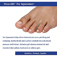 Pedifix Visco-gel Toe Separators, 2-Count (Pack of 2)