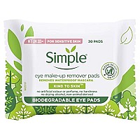 Simple Kind To Eyes Eye Make Up Remover Pads 30 Pieces