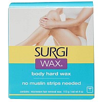 Surgi-wax Microwave Hair Removal Hard Wax for Body, 4 oz