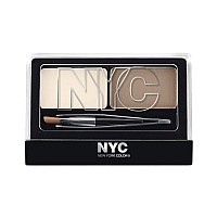 NYc New York color Browser Brush On Brow Kit, Brunette, 003 Ounce