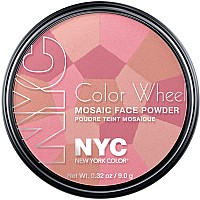 New York color Wheel Mosaic Face Powder, Pink cheek glow, 032 Ounce