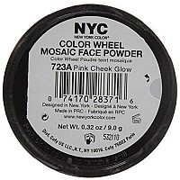 New York color Wheel Mosaic Face Powder, Pink cheek glow, 032 Ounce