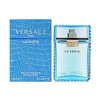 Versace Man Eau Fraiche Deodorant Spray, Edt Spray 3.4 Oz, 3.4 Fl Oz (Pack of 1) - Experience the refreshing scent of Versace for men in this convenient deodorant spray, perfect for daily use.