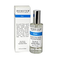 Demeter Rain Cologne Spray for Women, 4 Fl Oz