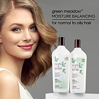 Bain De Terre Green Meadow Balancing Shampoo Gentle Cleansing For Soft Silky Hair With Argan Monoi Oils Parabenfree Color