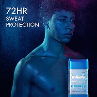 Gillette Antiperspirant And Deodorant For Men Clear Gel Cool Wave Scent 38 Oz