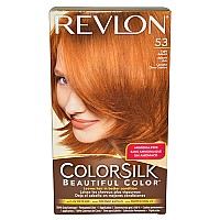 Revlon Colorsilk Permanent Haircolor, Light Auburn 53, 1 Ct