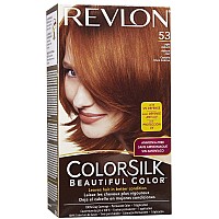 Revlon Colorsilk Permanent Haircolor, Light Auburn 53, 1 Ct