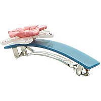 Caravan Transparent Rose Barrette