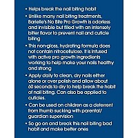 Barielle No Bite Pro growth, 05 Ounce - Nail Biting Prevention Treatment for Adults & children, Stops Nail Biting - MADE IN USA