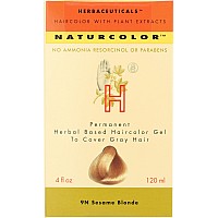 Naturcolor Haircolor Sesame Blonde Hair Dye 4 Fl Oz 9N