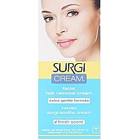 Surgi-cream Hair Remover Extra Gentle Formula For Face, 1-Ounce Tubes (Pack of 3)