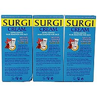 Surgi-cream Hair Remover Extra Gentle Formula For Face, 1-Ounce Tubes (Pack of 3)