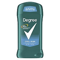 Degree Men Original Antiperspirant Deodorant for Men, 48-Hour Sweat and Odor Protection, cool Rush 27 oz